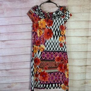 Karin Stevens Floral Print Dress Size‎ 6